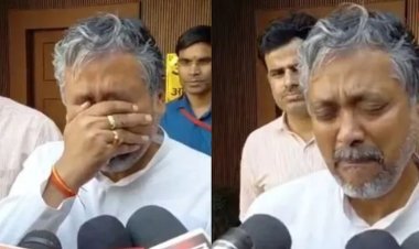 सपा प्रत्याशी आकाश अग्रवाल फूट-फूटकर रोए, बोले- हिंदू धर्म छोड़कर इस्लाम कबूल कर लूंगा