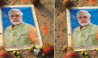 श्मशान घाट के पास पीएम मोदी पर जादू-टोना? फोटो, सुई चुभे नींबू-सिंदूर रखा, FIR दर्ज