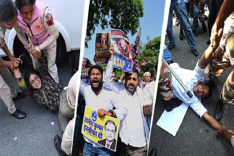 आतिशी, वृंदा कारत समेत 700 से ज्यादा हिरासत में… CEC ज्ञानेश कुमार के खिलाफ प्रदर्शन पर पुलिस का एक्शन