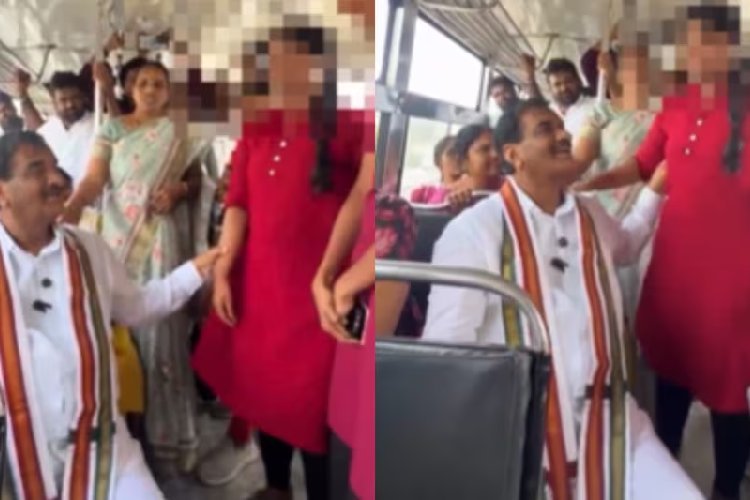 'कांग्रेस विधायक ने छात्रा का हाथ पकड़ा...' वायरल वीडियो पर BRS का बड़ा हमला, विधायक बोले- पिता जैसा प्यार था