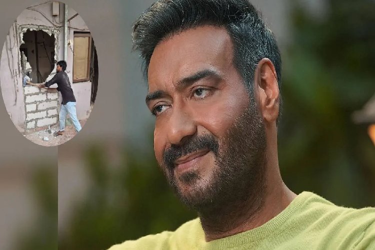अजय देवगन के जुहू बंगले पर बीएमसी का हथौड़ा, अवैध निर्माण के हिस्से तोड़े