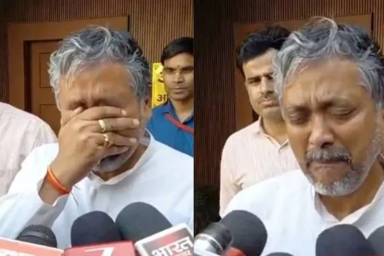 सपा प्रत्याशी आकाश अग्रवाल फूट-फूटकर रोए, बोले- हिंदू धर्म छोड़कर इस्लाम कबूल कर लूंगा