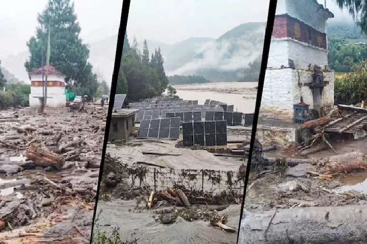 भूटान में ग्लेशियल झील फटी, असम-बंगाल में बाढ़ का अलर्ट; संकोश नदी पर हाई अलर्ट, हजारों लोग सुरक्षित निकाले गए