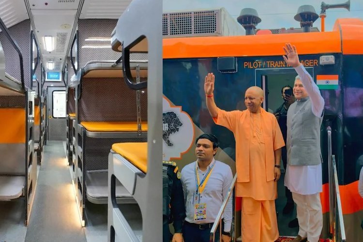 यूपी की पहली वंदे भारत स्लीपर ट्रेन शुरू: वाराणसी-दिल्ली 9.30 घंटे में, योगी-वैष्णव ने दिखाई हरी झंडी